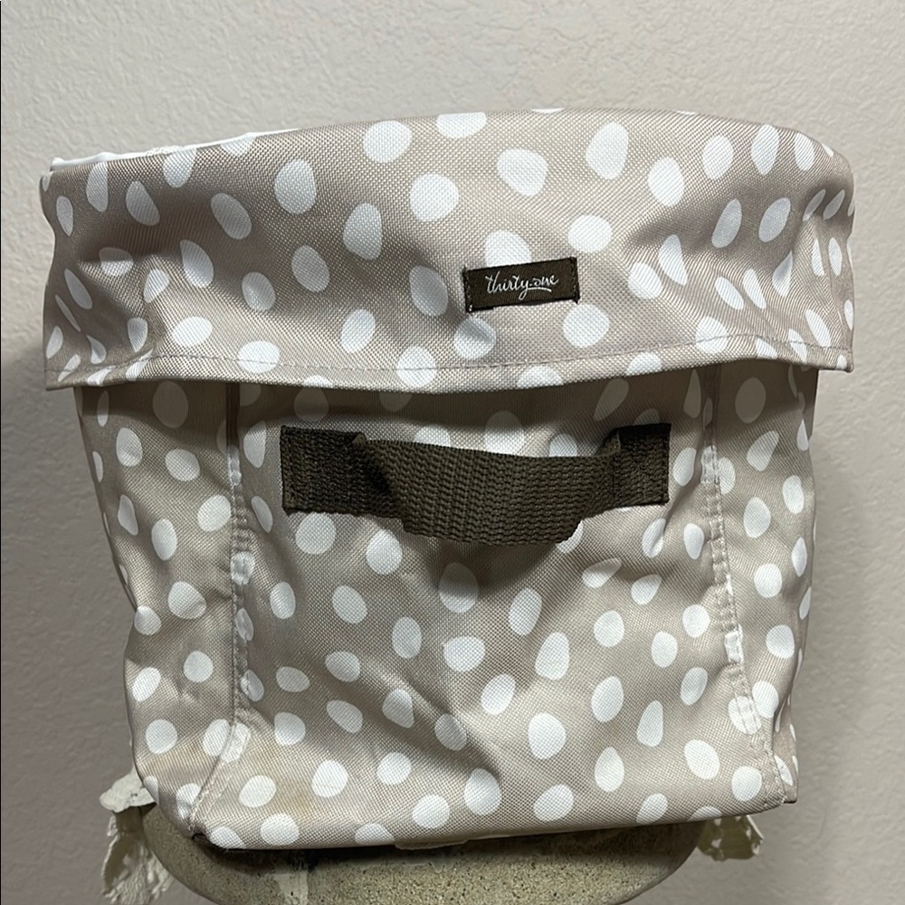 Thirty One lotsa Dots Round Storage Bin